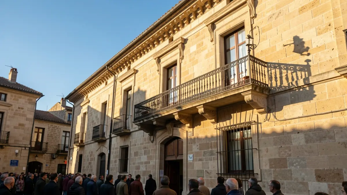 Fachada del Ayuntamiento de Telde en una tarde soleada.