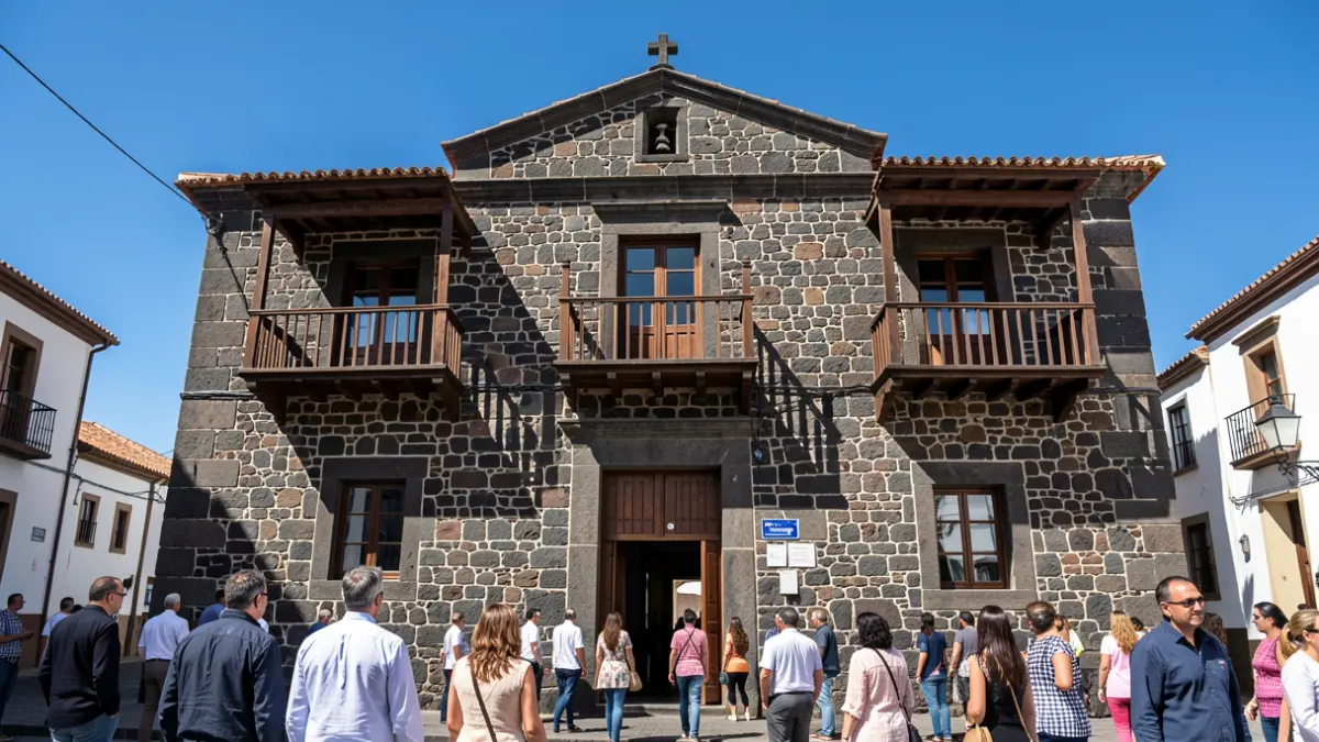 Facade of the Teror Town Hall.