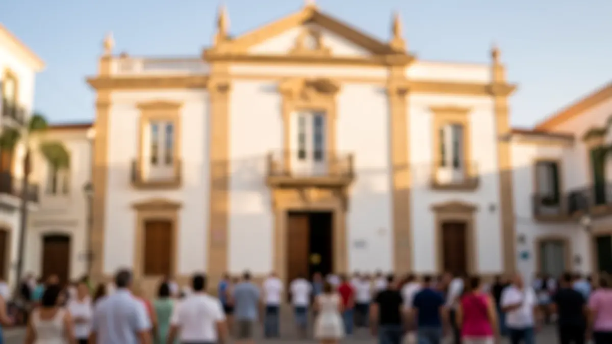 Imagen genérica de la fachada de un ayuntamiento en Canarias con luz de tarde.