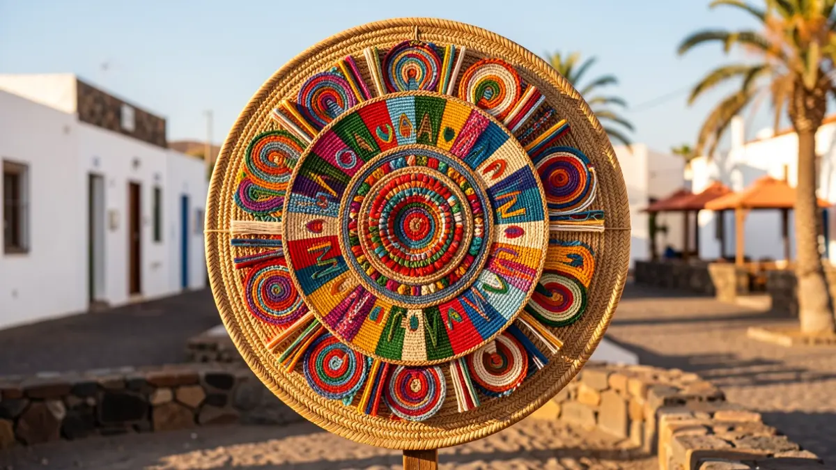 Image of the 'community rosette' displayed in Tinajo.