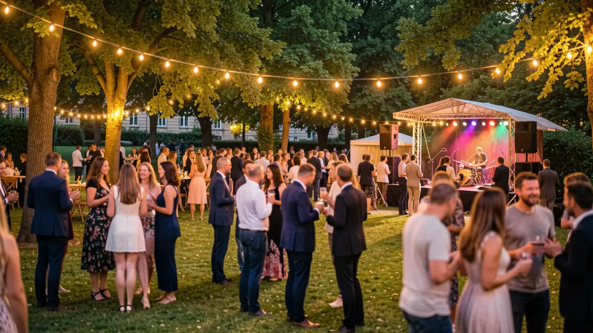 Generic image of an outdoor cultural event in a park.