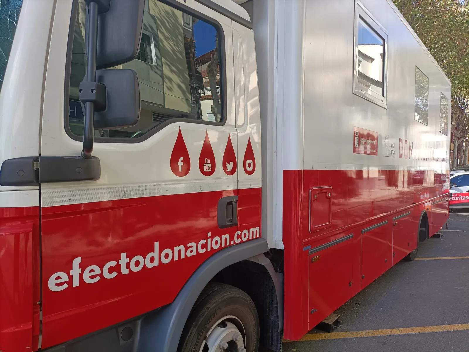 Unidad móvil en Santa BrÃgida