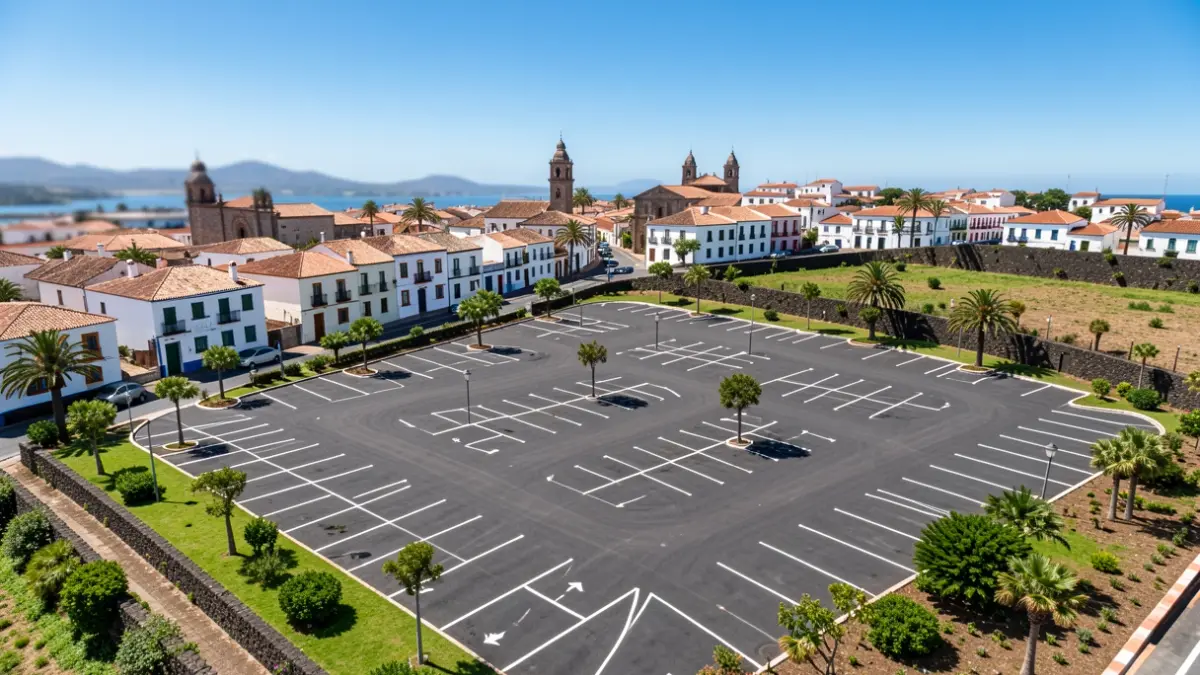 Generic image of a new parking area opened in Vega de San Mateo.