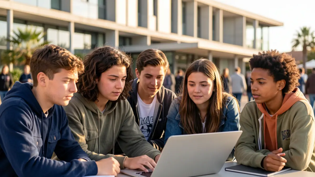 Imagen genérica de estudiantes universitarios en Canarias.