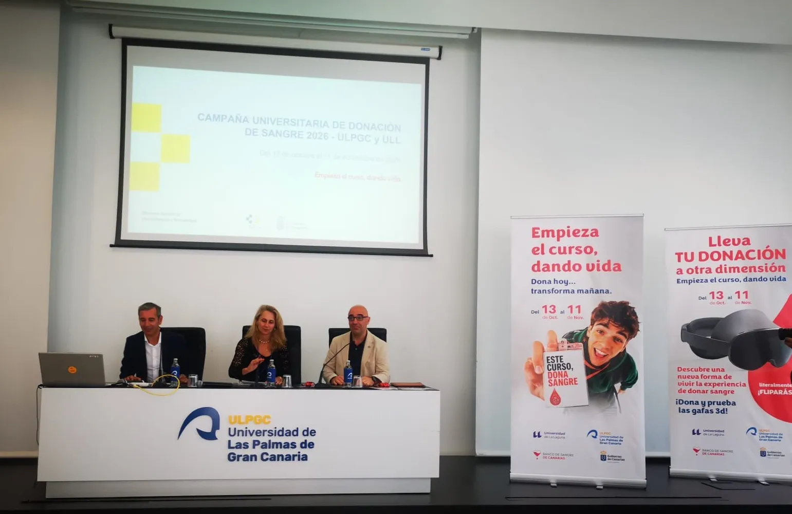 Campaña de donación de sangre en universidades públicas de Canarias