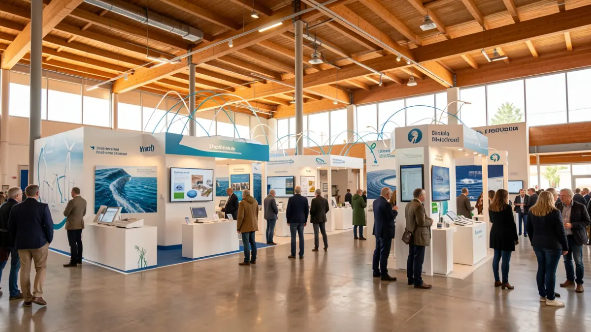 Generic image of a water and energy technology fair in the Canary Islands.