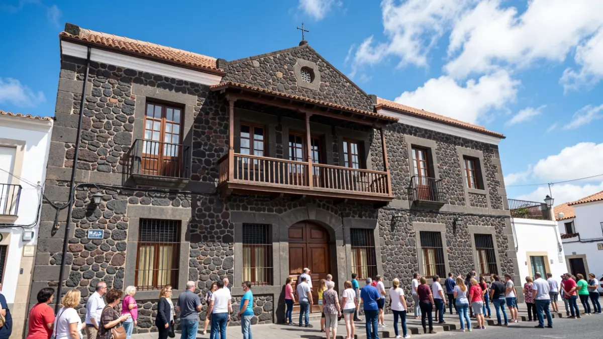 Facade of the El Paso town hall, La Palma.