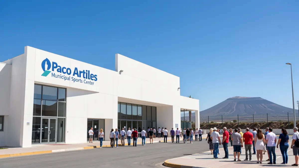 Imagen del Polideportivo Municipal Paco Artiles en Telde, Gran Canaria.