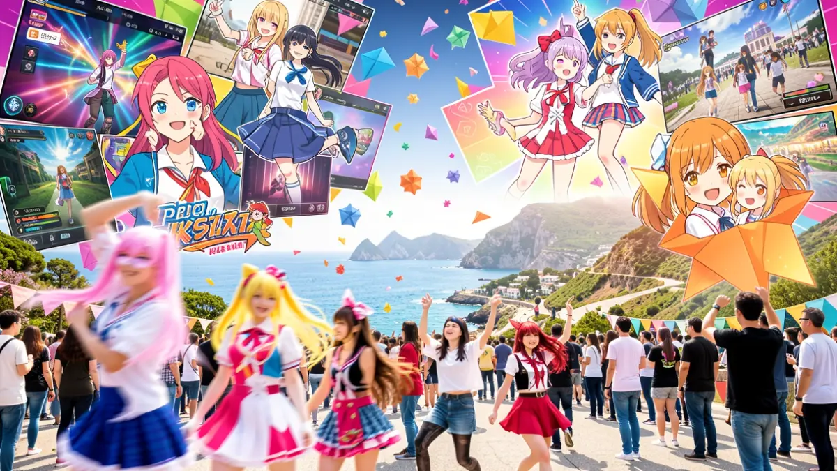 Generic image: such as cosplay, and video games, in a festive setting.