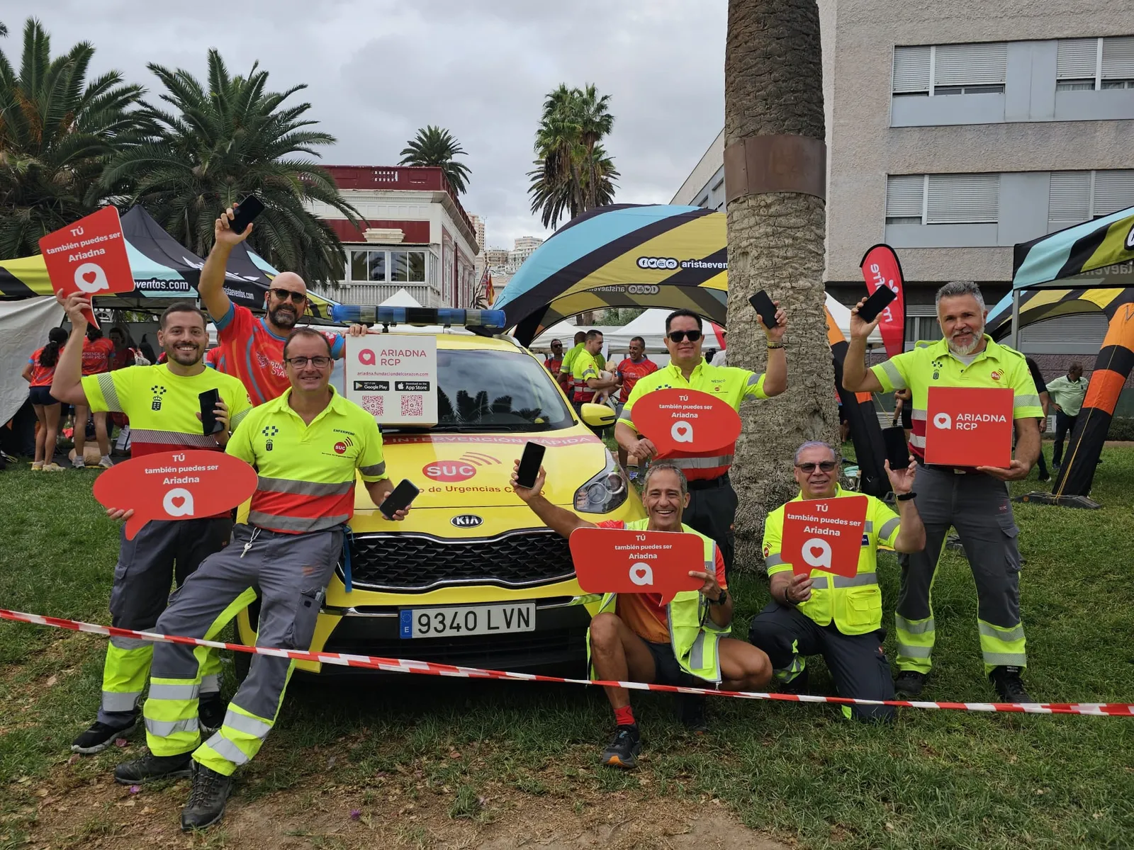 El SUC promociona la app Ariadna RCP en la carrera Run Stay Alive en Las Palmas
