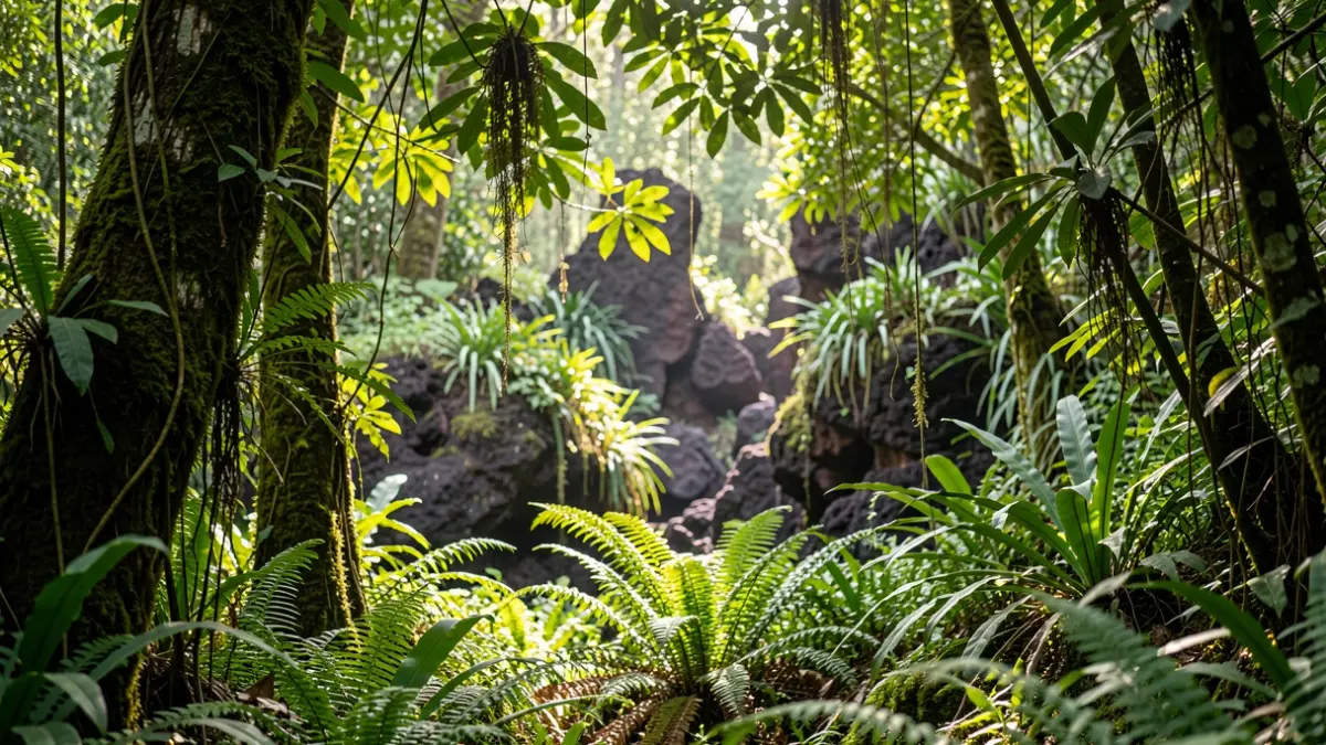 Image of Tenerife's endemic flora under sunlight.