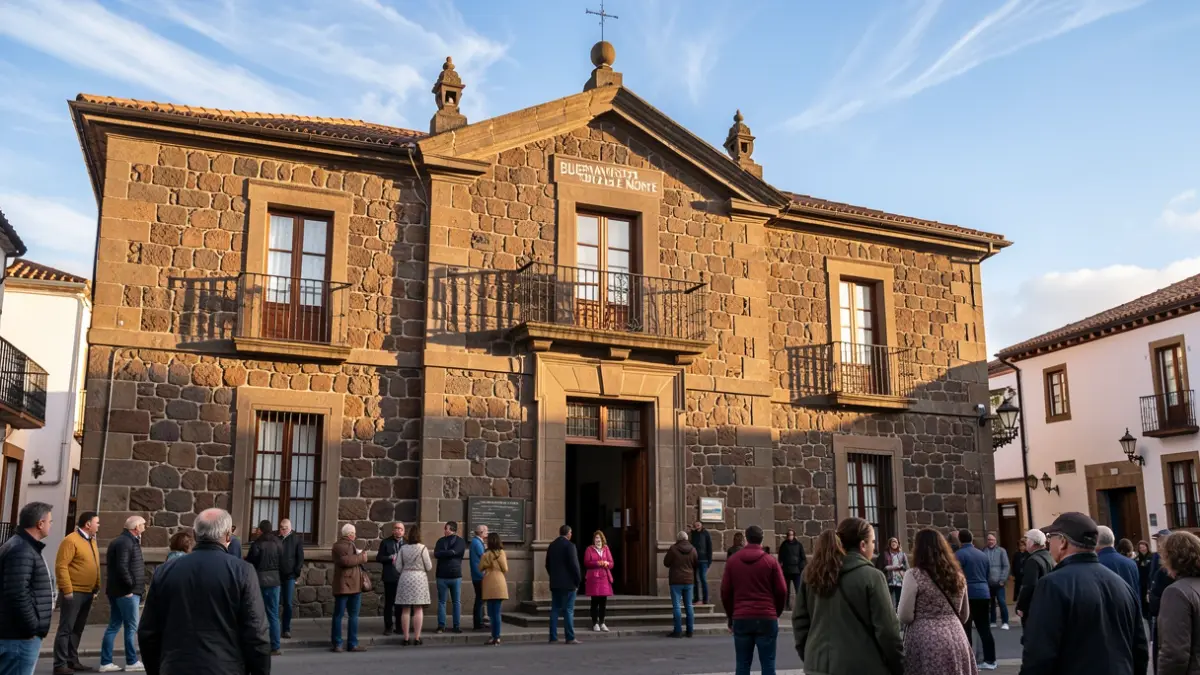 Fachada del ayuntamiento de Buenavista del Norte.