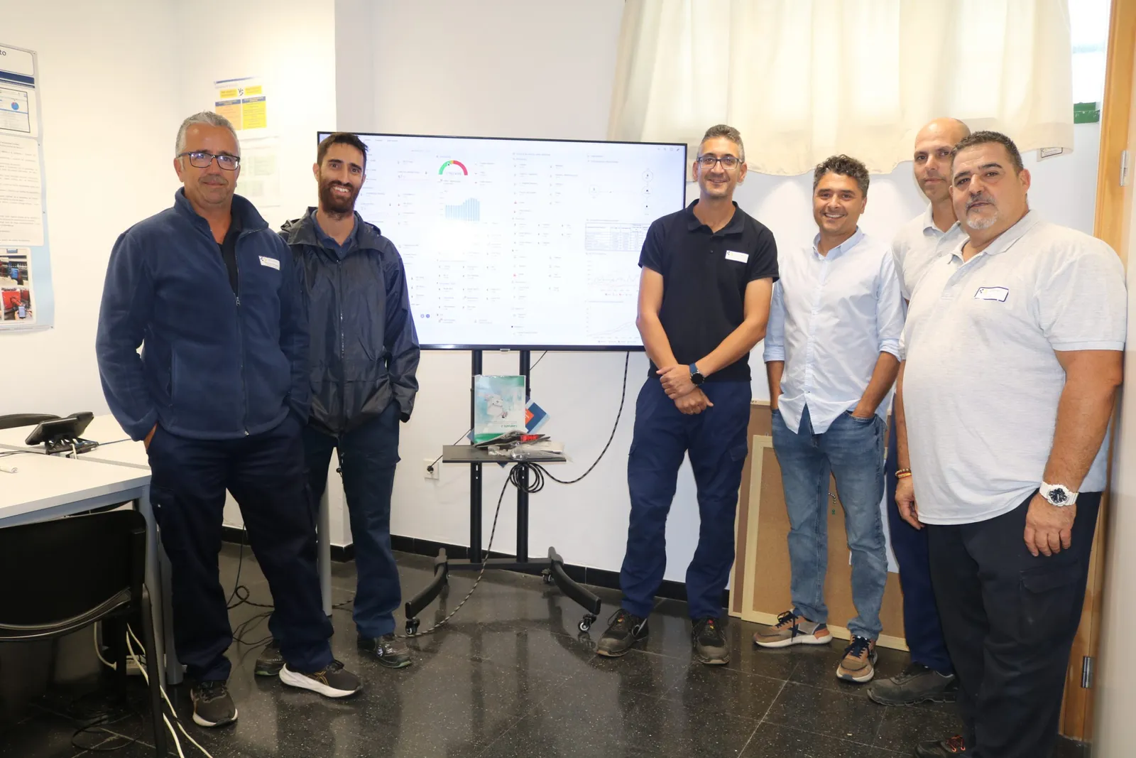 Equipo del servicio de Ingeniería y Mantenimiento responsable de la Gestión Técnica Centralizada
