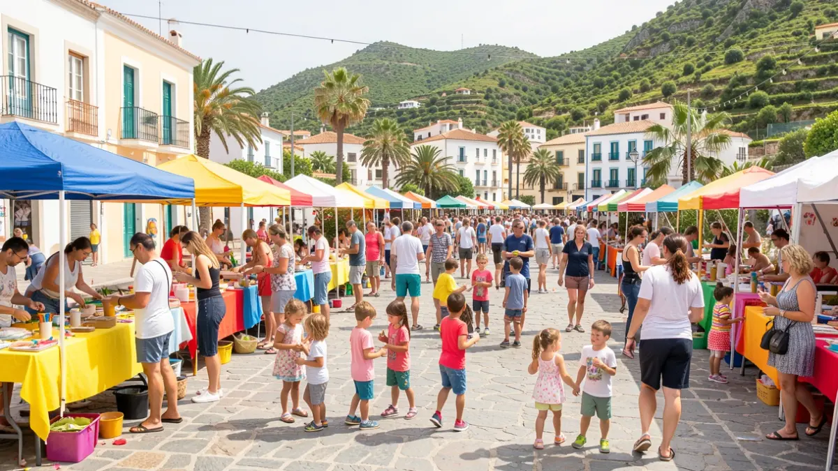 Imagen genérica de un festival familiar al aire libre en Canarias con talleres y actividades.