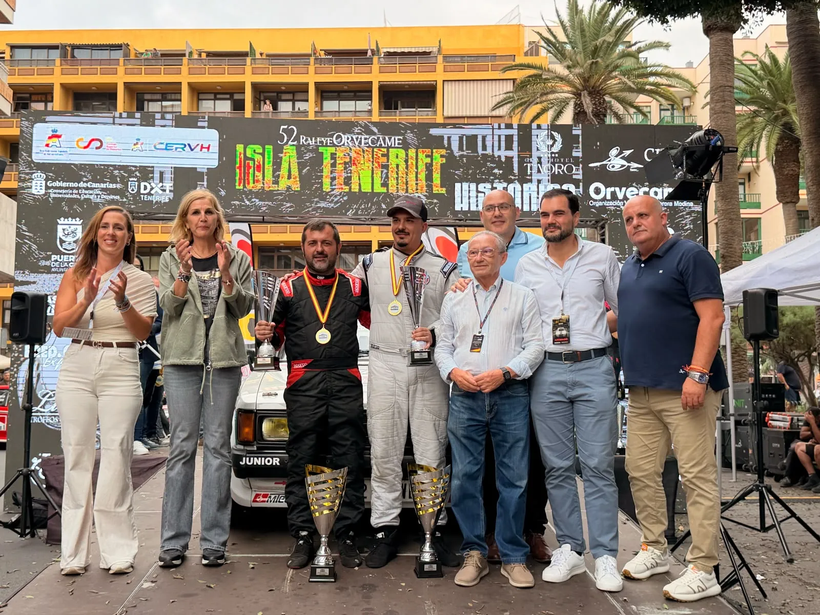 Rubén Martín y Yeray Rodríguez ganan el Rallye Isla Tenerife Histórico