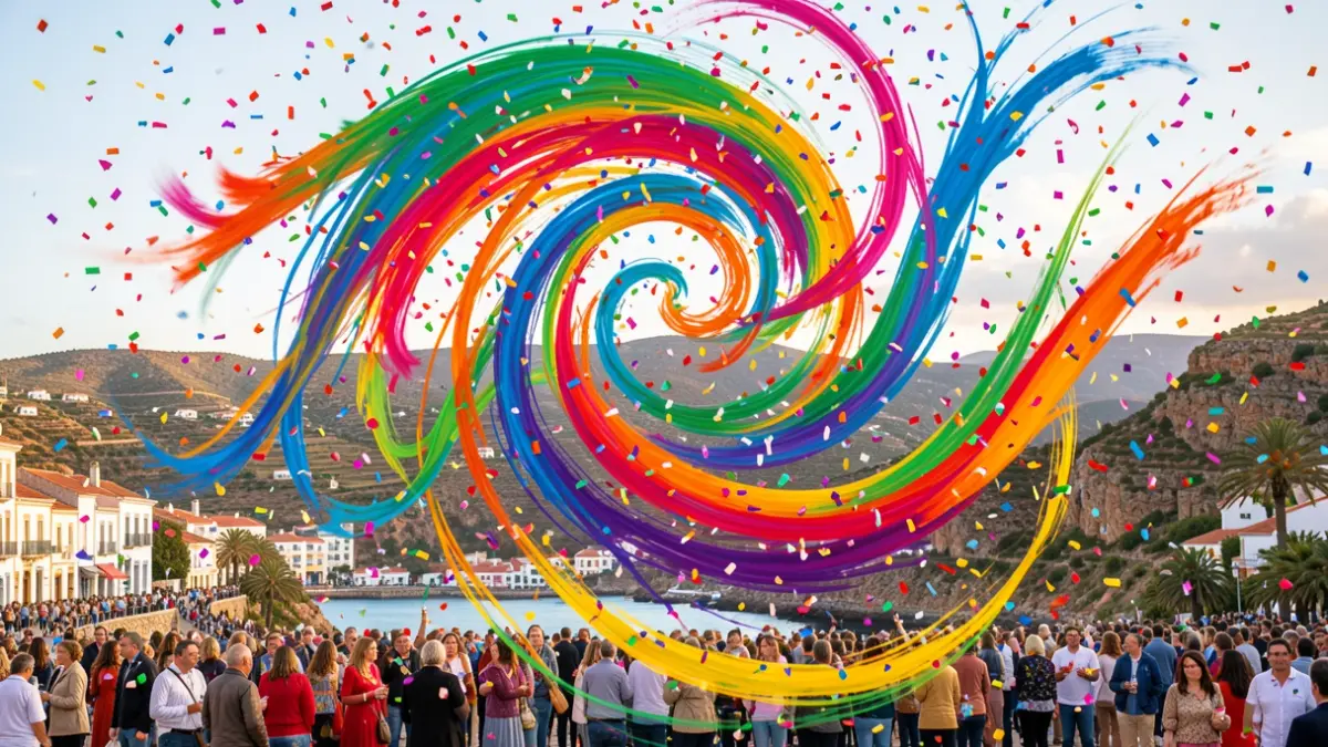 Generic image of vibrant colors and confetti representing the spirit of carnival.