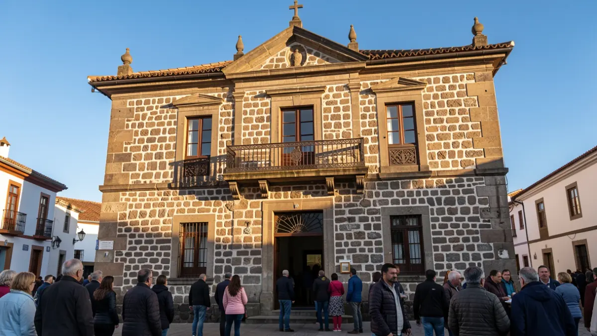 Facade of the Tacoronte Town Hall.