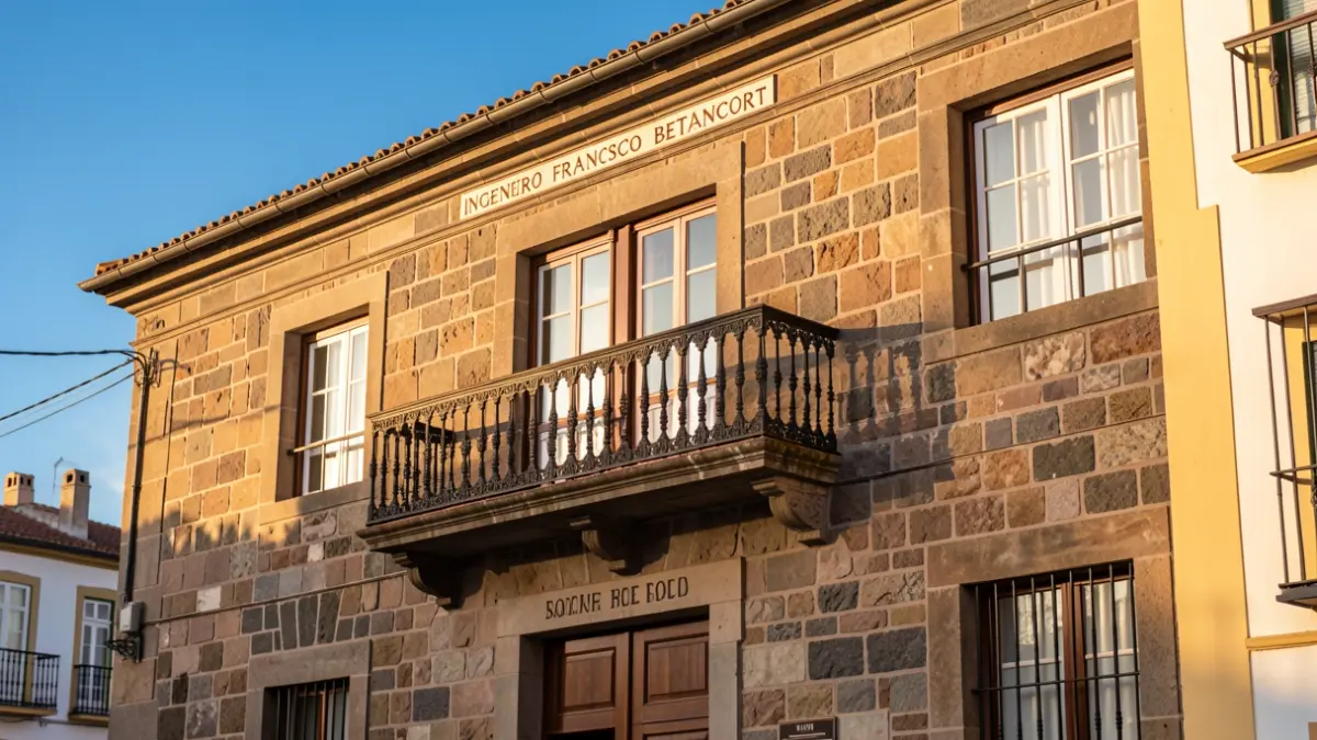 Fachada del edificio Ingeniero Francisco Betancort, sede de la Oficina Técnica Municipal de Teguise.